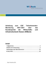 Anleitung zum ESF Teilnehmenden-Monitoring über das Kundenportal der WIBank